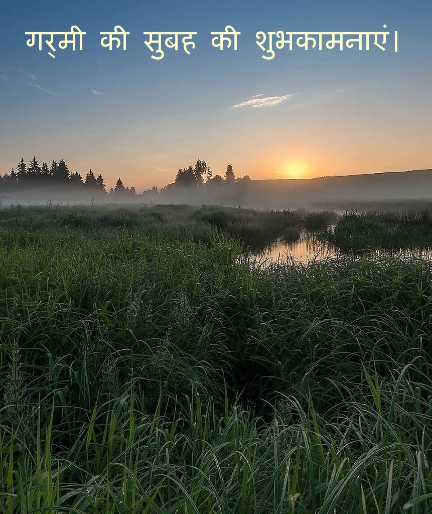 गर्मी की सुबह की शुभकामनाएं।
