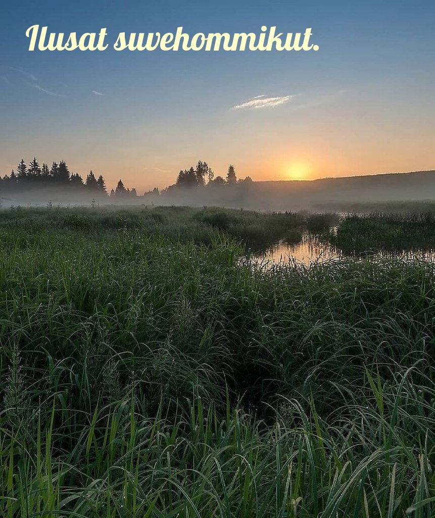 Ilusat suvehommikut.