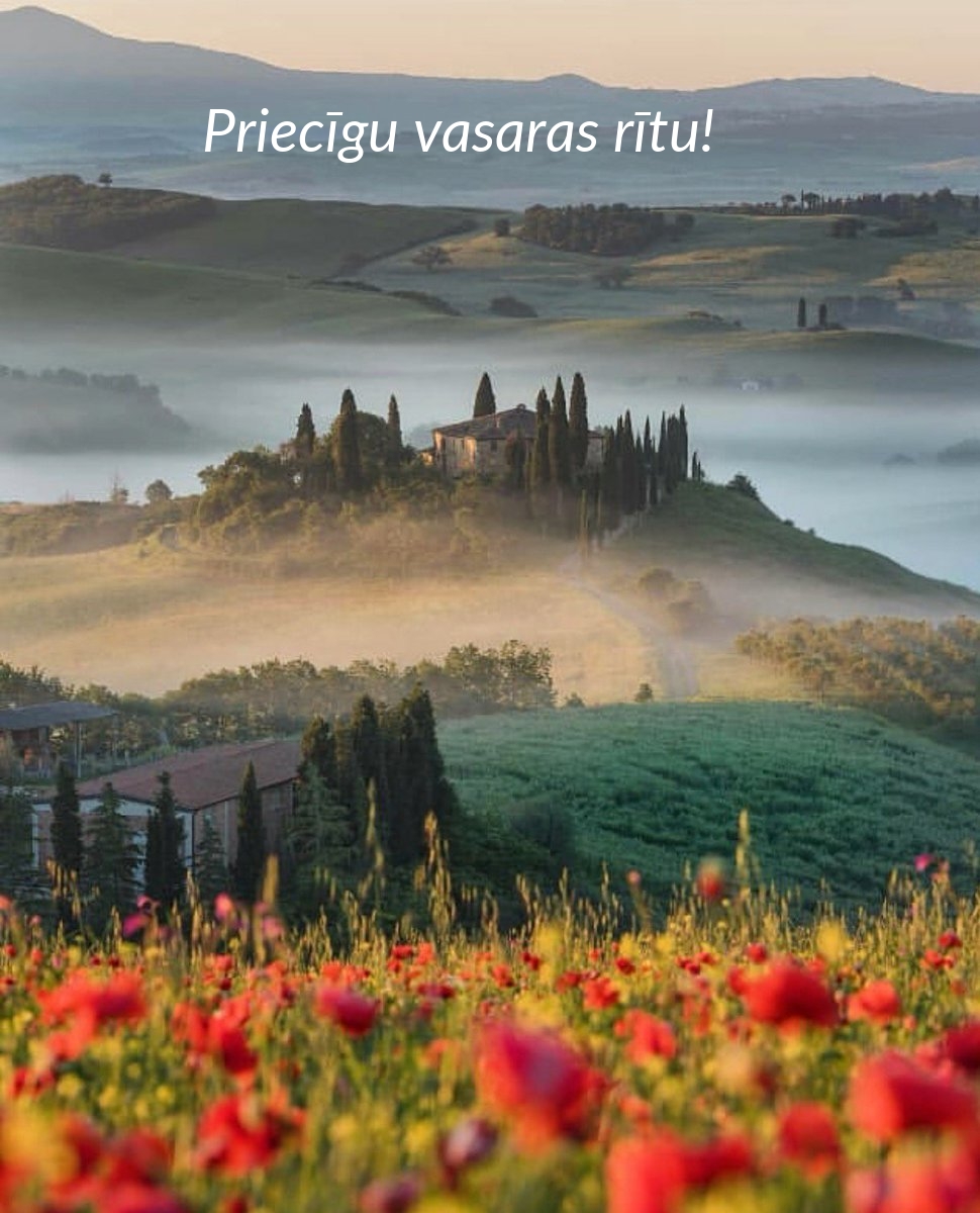 Priecīgu vasaras rītu!