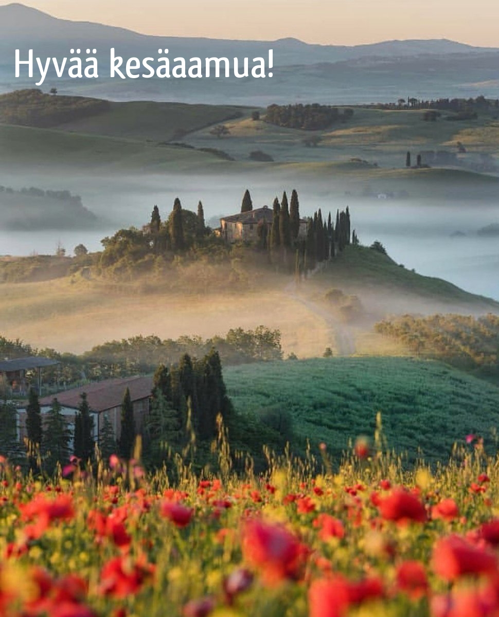 Hyvää kesäaamua!