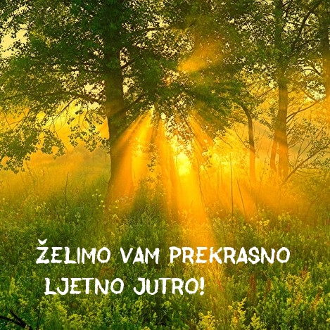 Želimo vam prekrasno ljetno jutro!