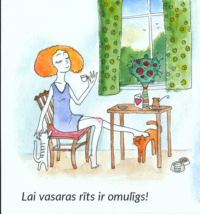 Lai vasaras rīts ir omulīgs!
