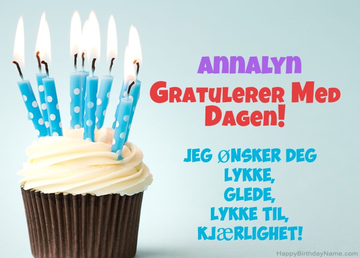 Gratulerer med fødselsdagen Annalyn, vakre bilder