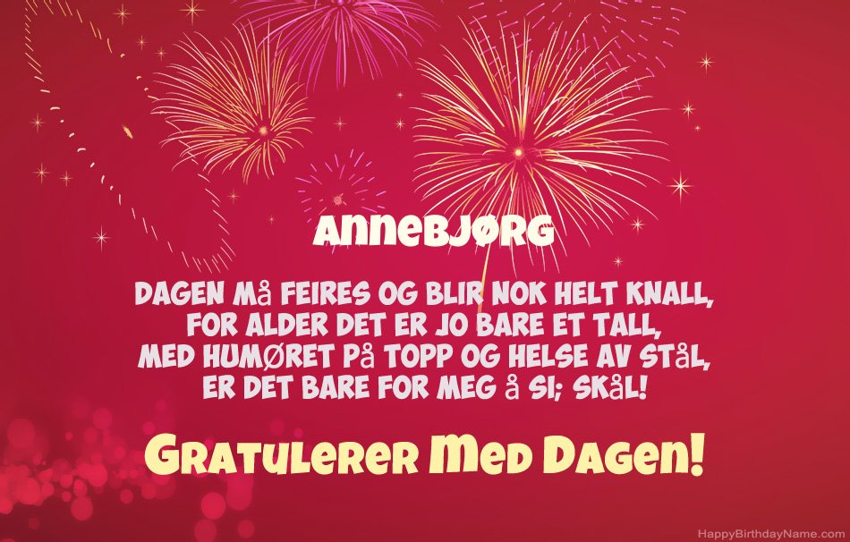 Vakre bilder for Gratulerer med Annebjørg