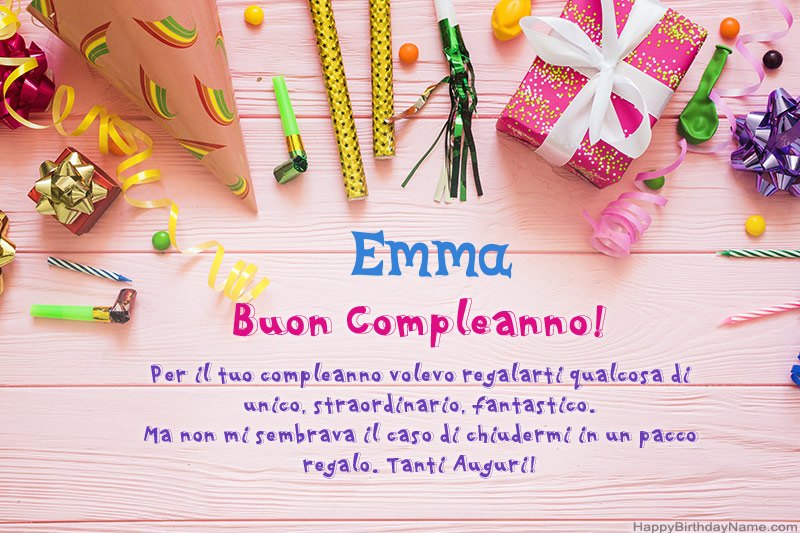 Scarica Happy Birthday card Emma gratis