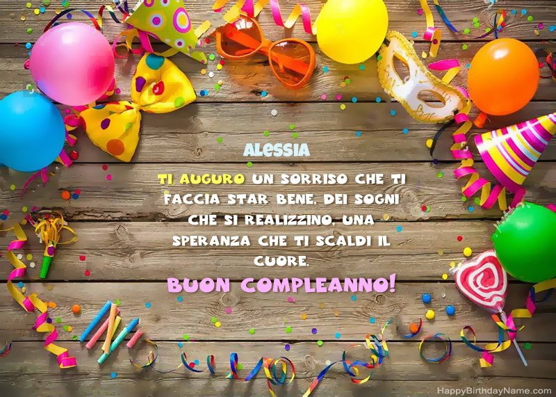 Foto di Alessia di buon compleanno