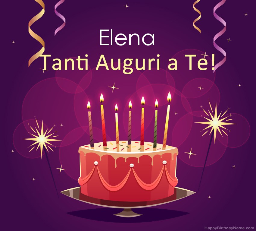 Divertenti saluti per le foto di Happy Birthday Elena