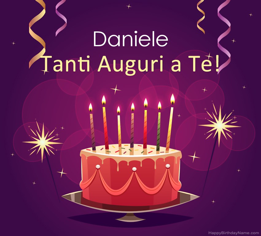 Divertenti saluti per le foto di Happy Birthday Daniele