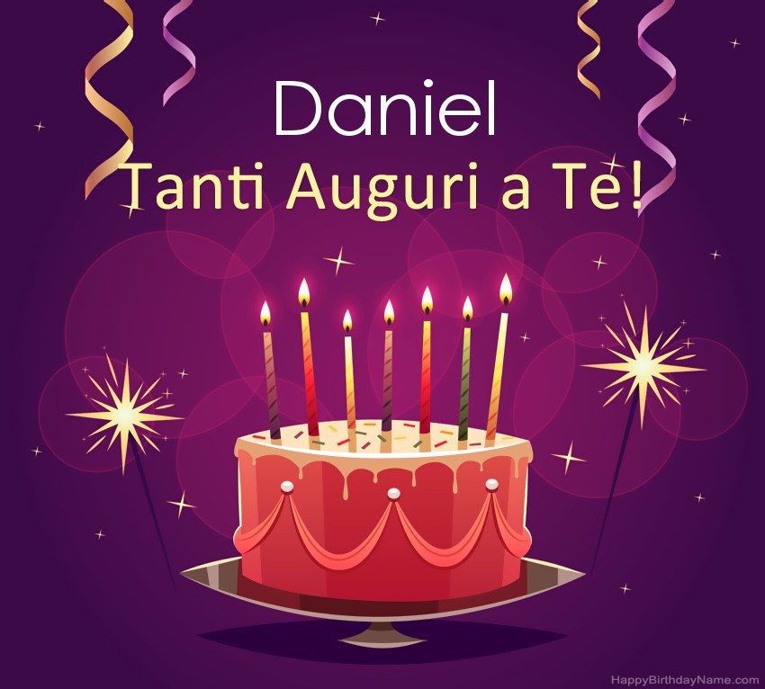 Divertenti saluti per le foto di Happy Birthday Daniel