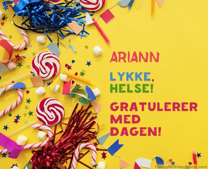Gratulerer med fødselsdagen Ariann bildene