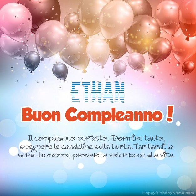 Poesie per il compleanno di Ethan