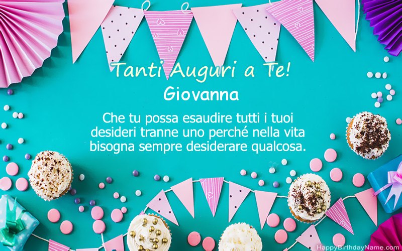 Buon compleanno Giovanna, Belle immagini