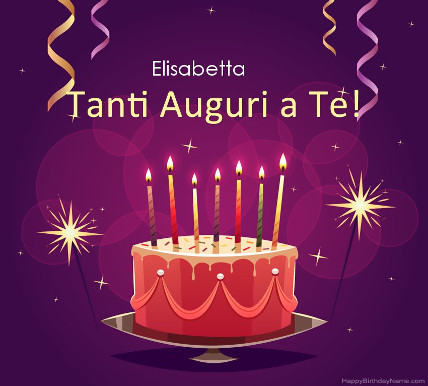 Divertenti saluti per le foto di Happy Birthday Elisabetta
