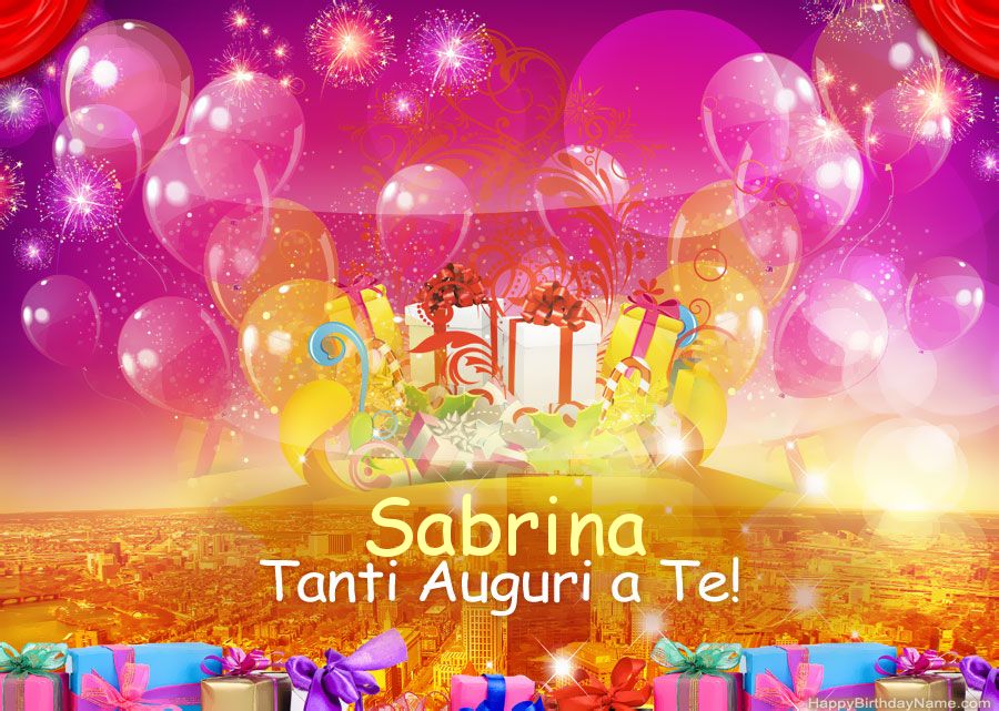 Immagini divertenti Buon compleanno Sabrina