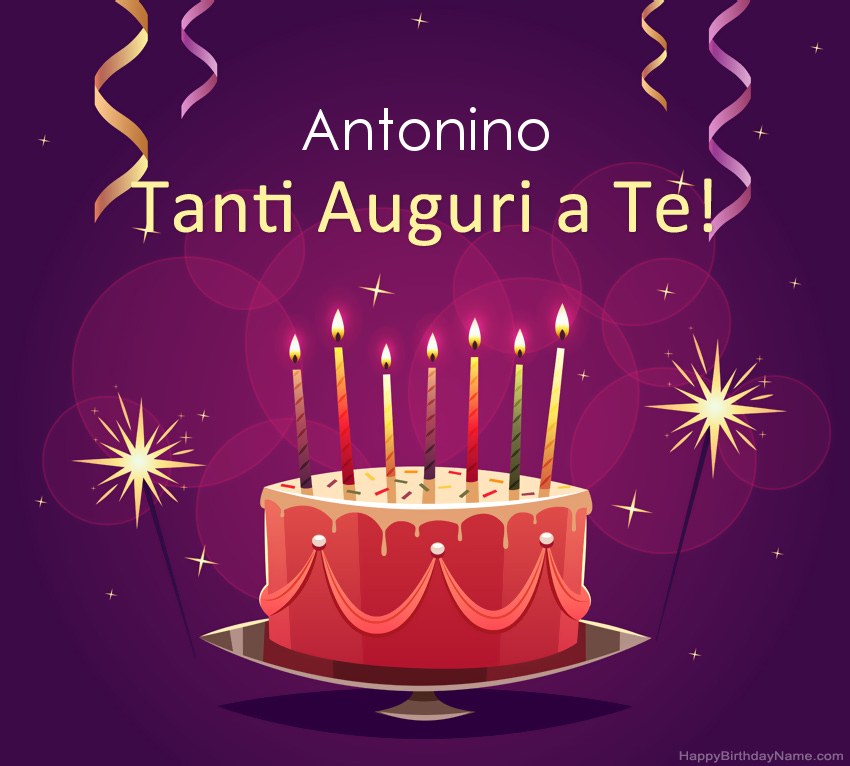 Divertenti saluti per le foto di Happy Birthday Antonino