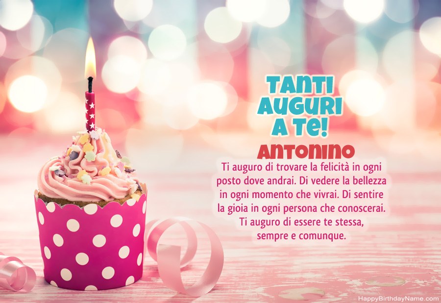 Scarica Happy Birthday card Antonino gratis