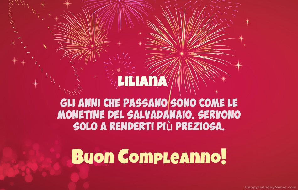 Buon compleanno Liliana, bellissime poesie