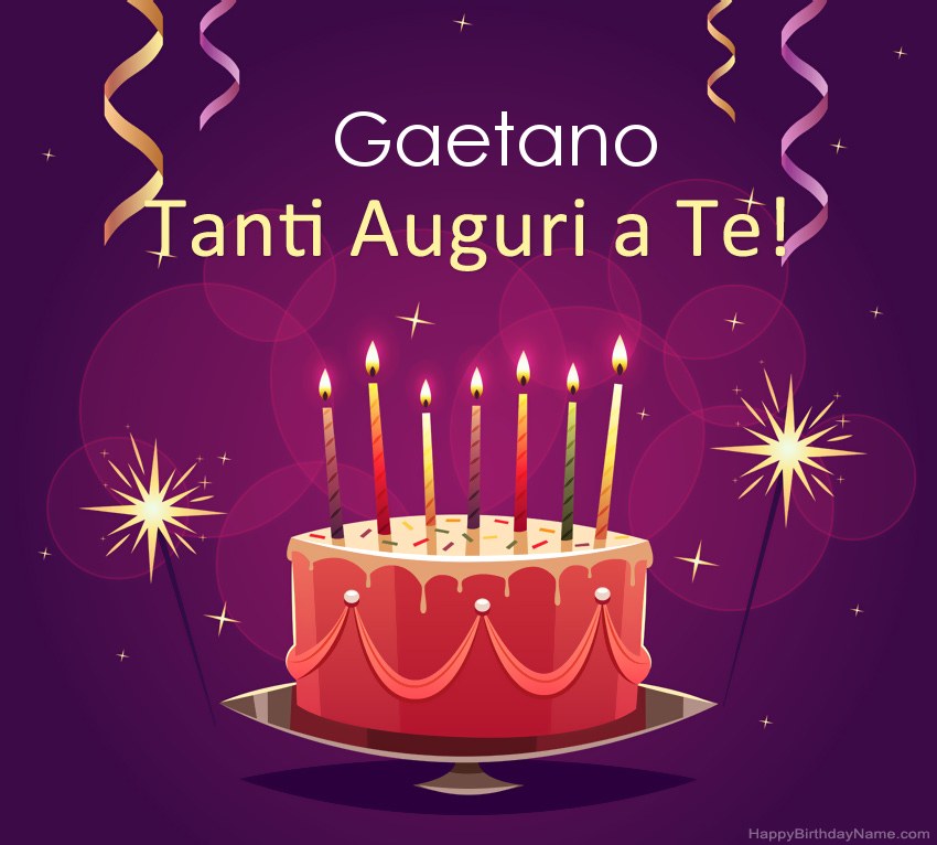 Divertenti saluti per le foto di Happy Birthday Gaetano