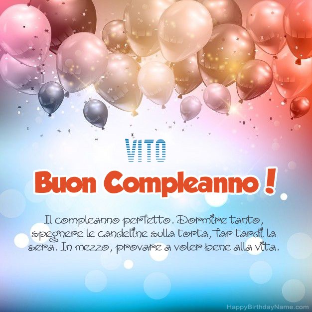 Poesie per il compleanno di Vito