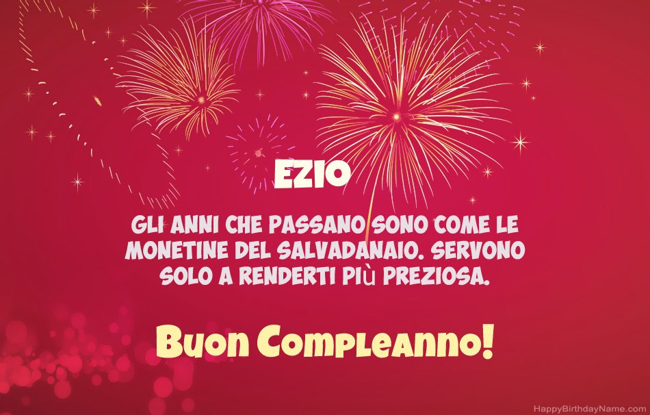 Buon compleanno Ezio, bellissime poesie