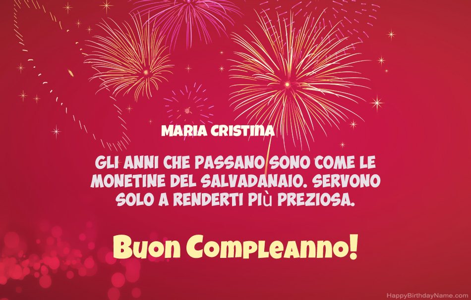 Buon compleanno Maria Cristina, bellissime poesie Buon compleanno Maria Cristina, bellissime poesie