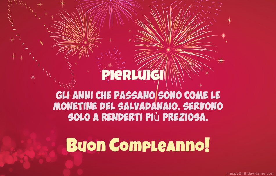 Buon compleanno Pierluigi, bellissime poesie Buon compleanno Pierluigi, bellissime poesie