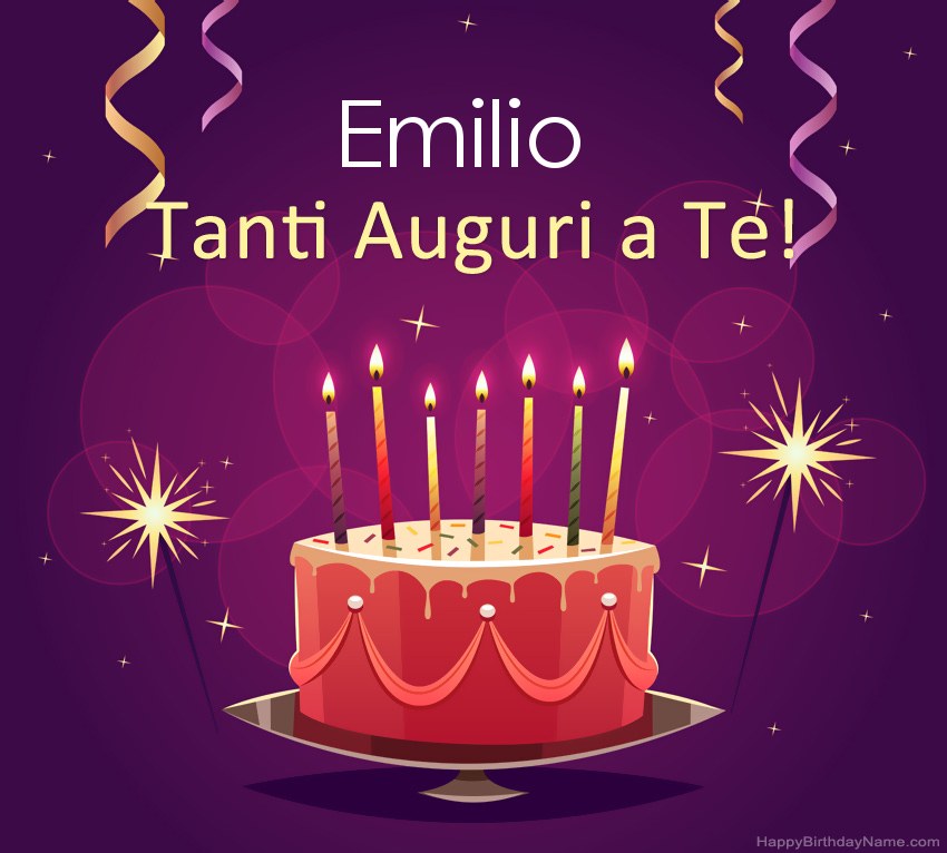 Divertenti saluti per le foto di Happy Birthday Emilio