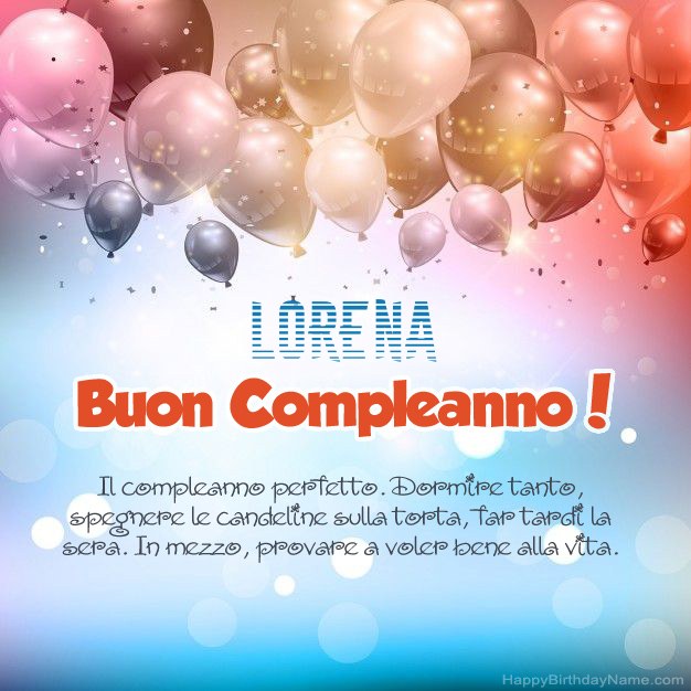 Poesie per il compleanno di Lorena
