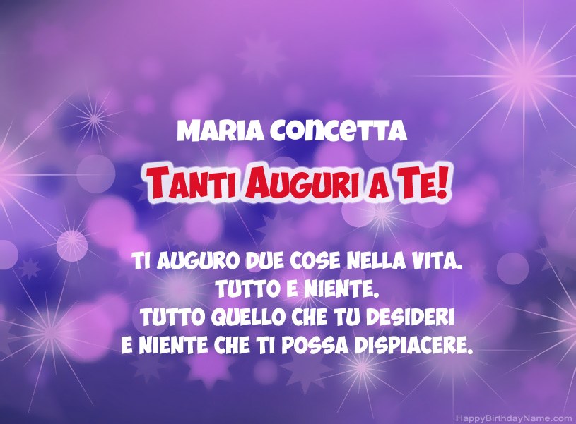 Belle immagini per il buon compleanno di Maria Concetta