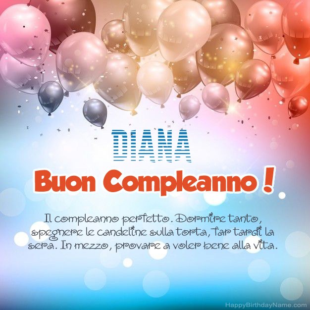 Poesie per il compleanno di Diana