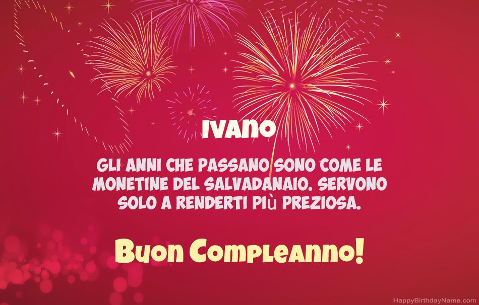 Buon compleanno Ivano, bellissime poesie