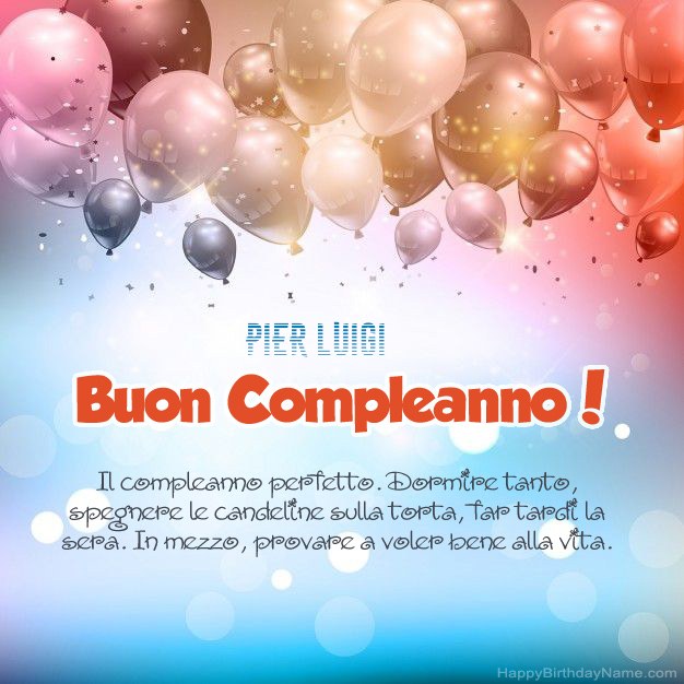 Poesie per il compleanno di Pier Luigi