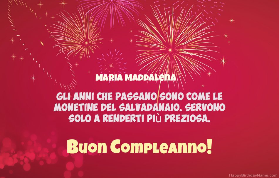 Buon compleanno Maria Maddalena, bellissime poesie Buon compleanno Maria Maddalena, bellissime poesie