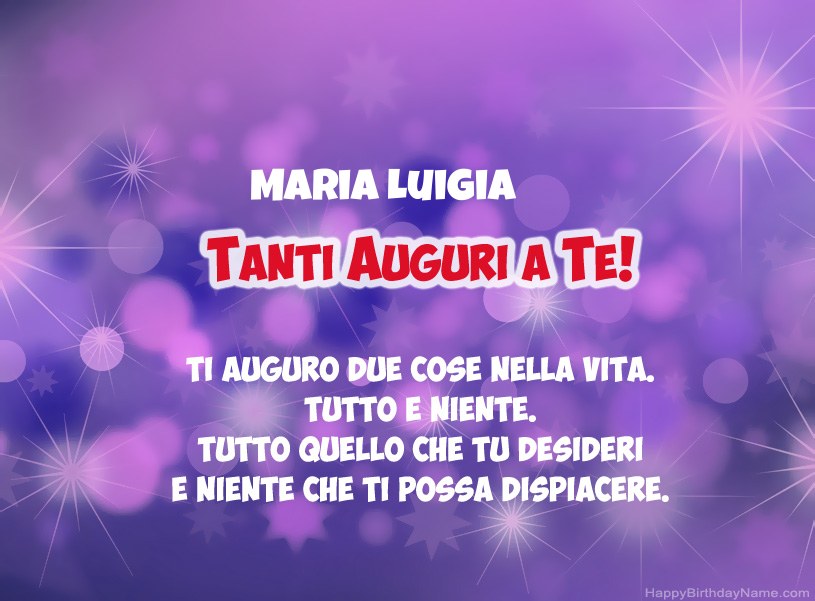 Belle immagini per il buon compleanno di Maria Luigia