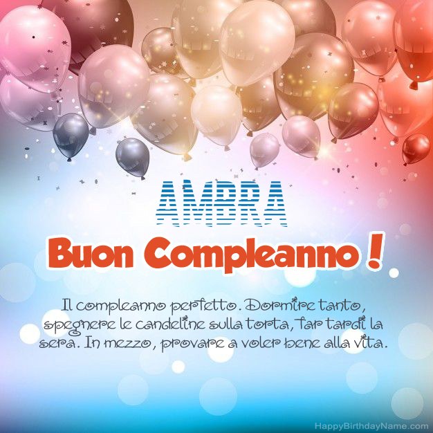 Poesie per il compleanno di Ambra