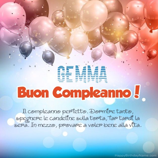 Poesie per il compleanno di Gemma