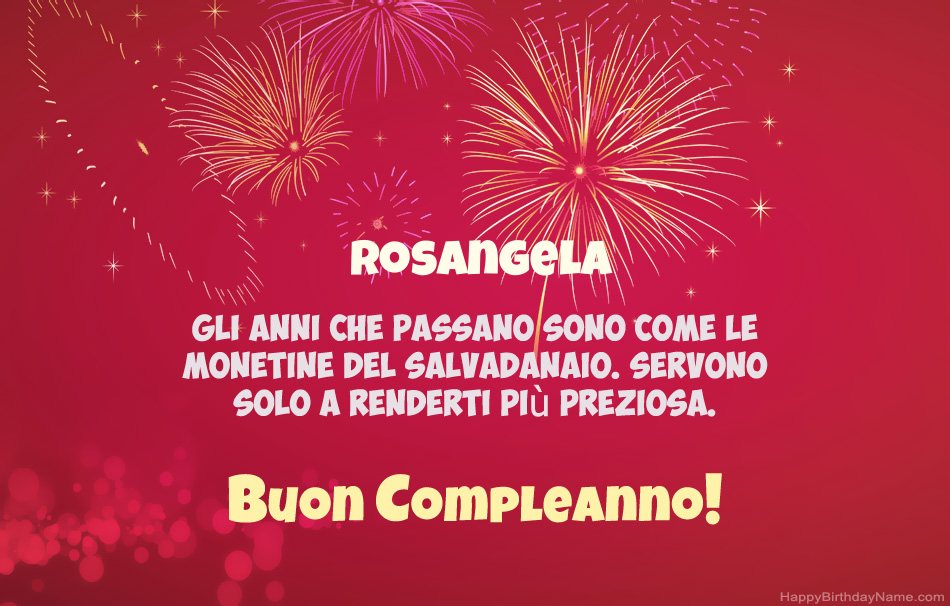 Buon compleanno Rosangela, bellissime poesie