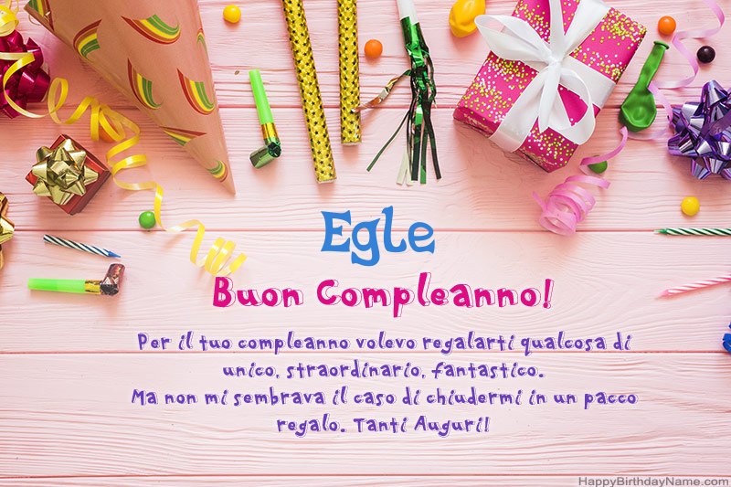 Scarica Happy Birthday card Egle gratis