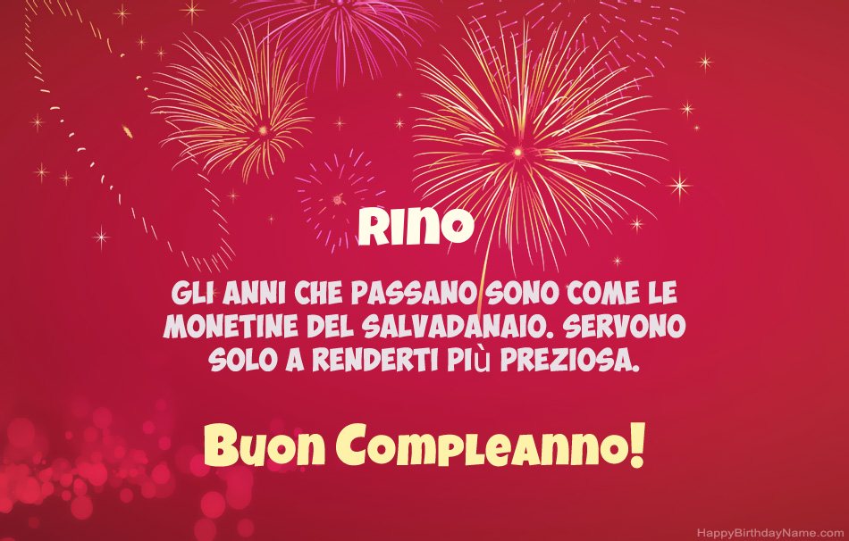 Buon compleanno Rino, bellissime poesie