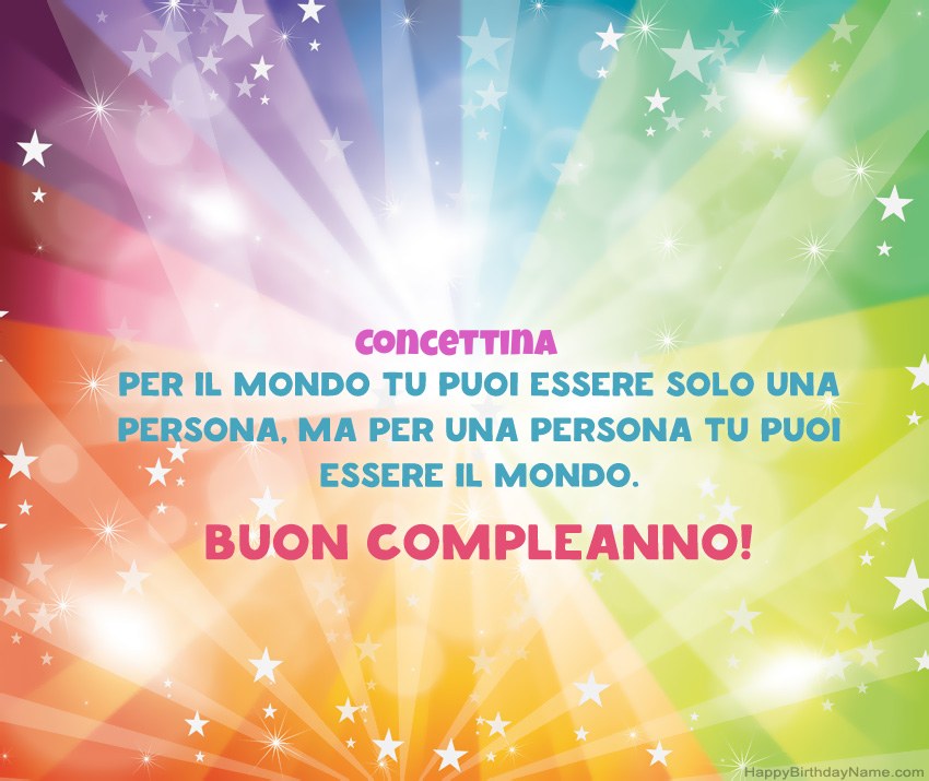 Belle carte di buon compleanno per Concettina Belle carte di buon compleanno per Concettina