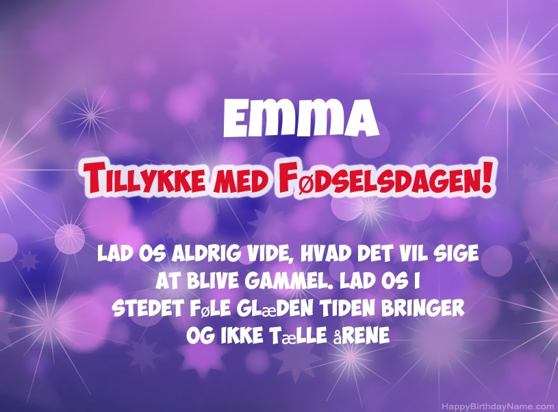Smukke billeder til Emma tillykke med fødselsdagen