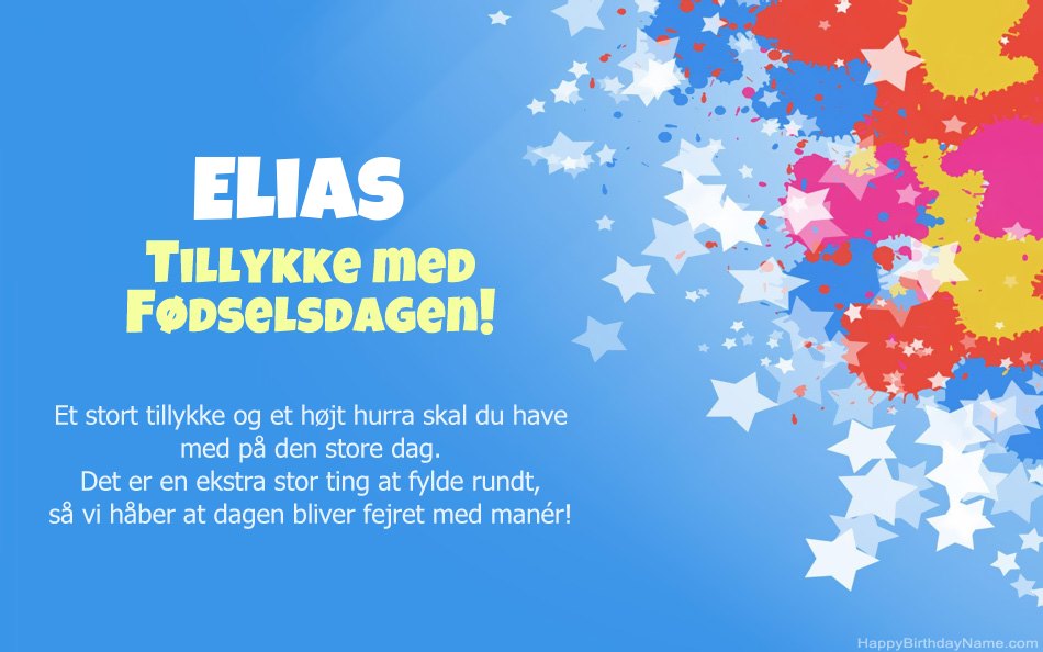 Tillykke med fødselsdagen til Eliass Tillykke med fødselsdagen til Eliass