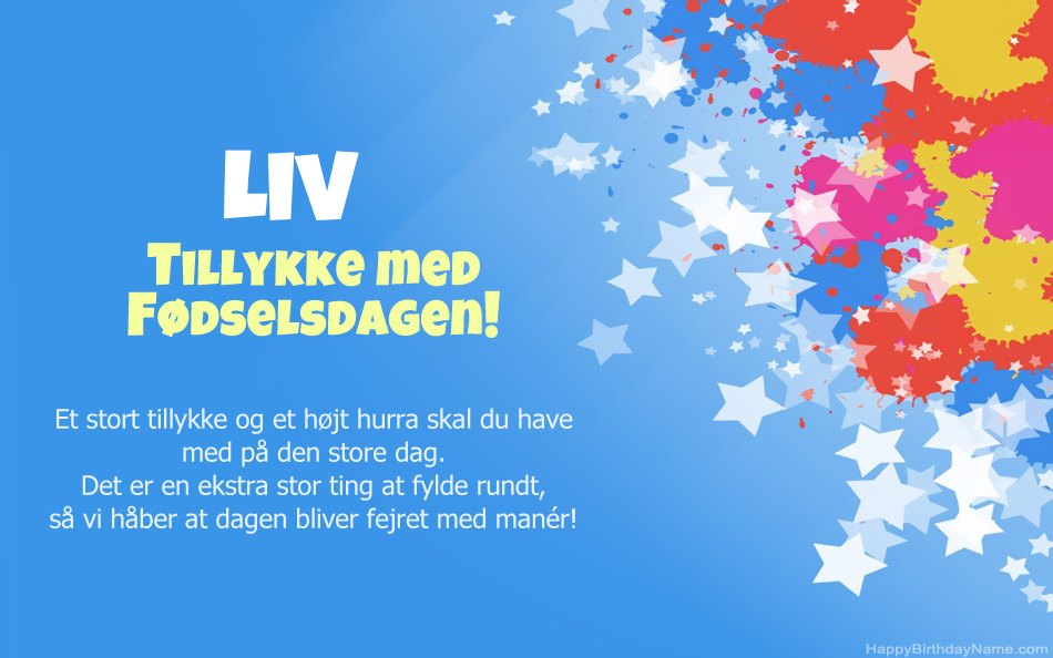 Tillykke med fødselsdagen til Livs