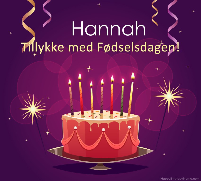 Sjove hilsener til Happy Birthday Hannah-billeder