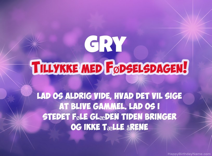 Smukke billeder til Gry tillykke med fødselsdagen