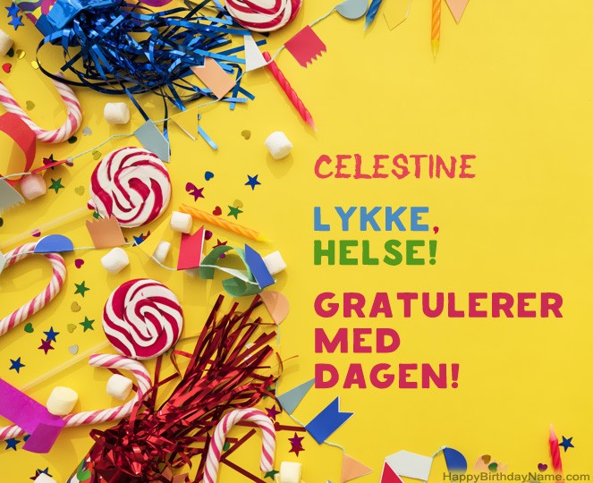 Gratulerer med fødselsdagen Celestine bildene