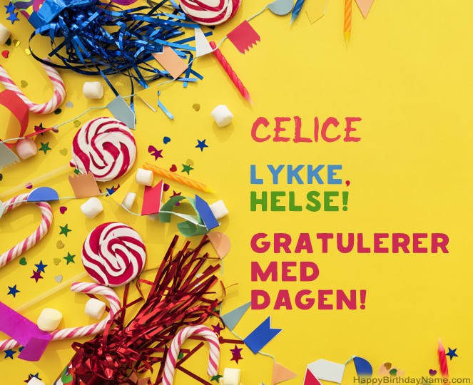 Gratulerer med fødselsdagen Celice bildene