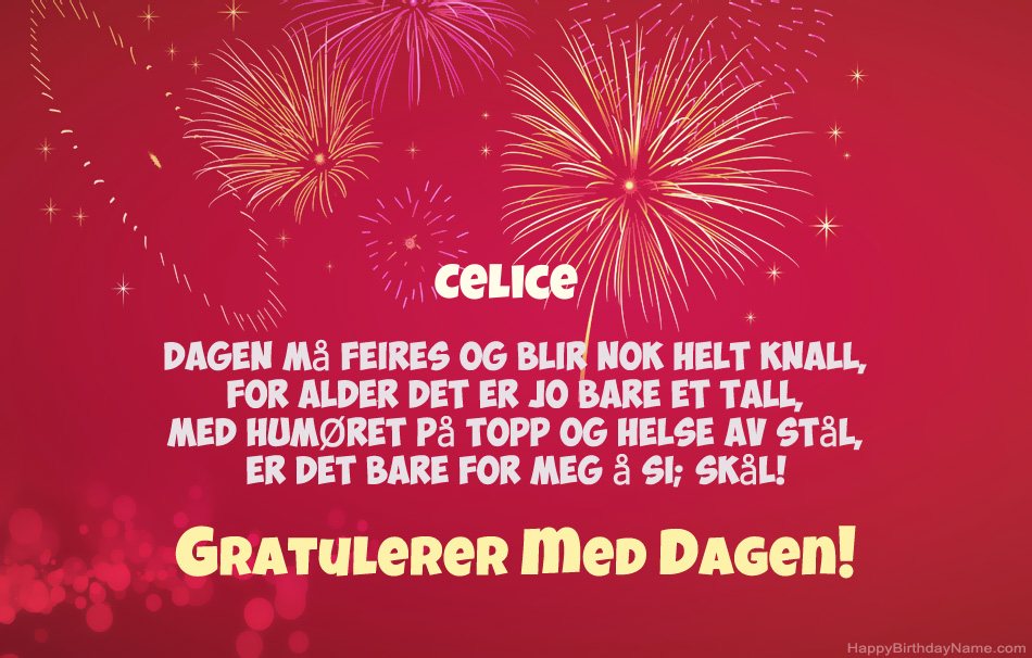 Vakre bilder for Gratulerer med Celice