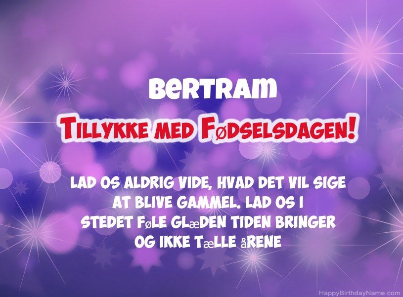 Smukke billeder til Bertram tillykke med fødselsdagen