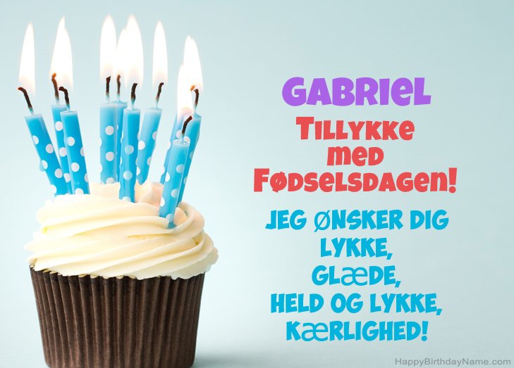 Tillykke med heldens fødselsdag til Gabriel